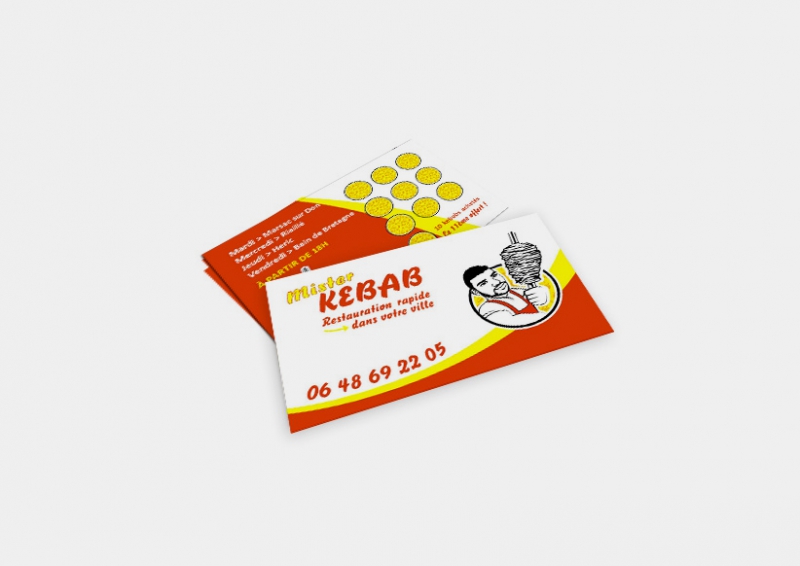 Cartes de visite Mister Kebab