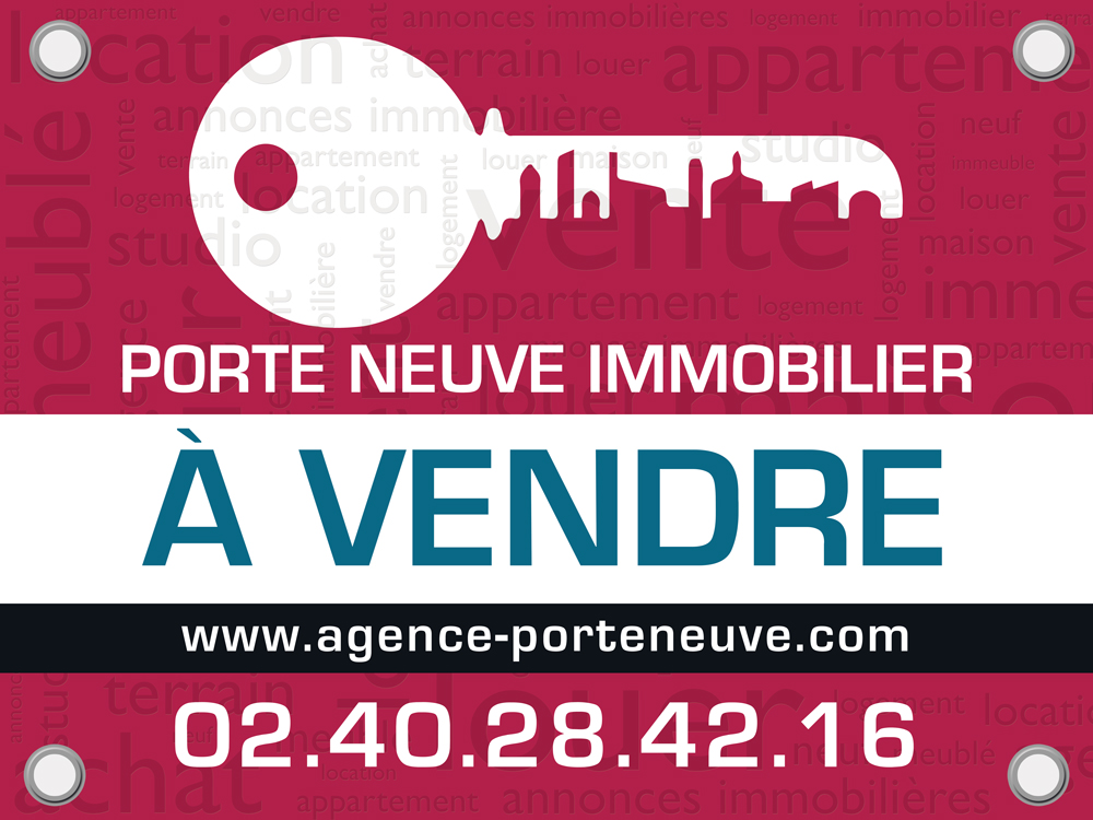 Panneaux immobiliers pour l'agence Porte Neuve