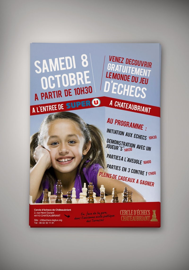 Affiches club d'échecs de Châteaubriant