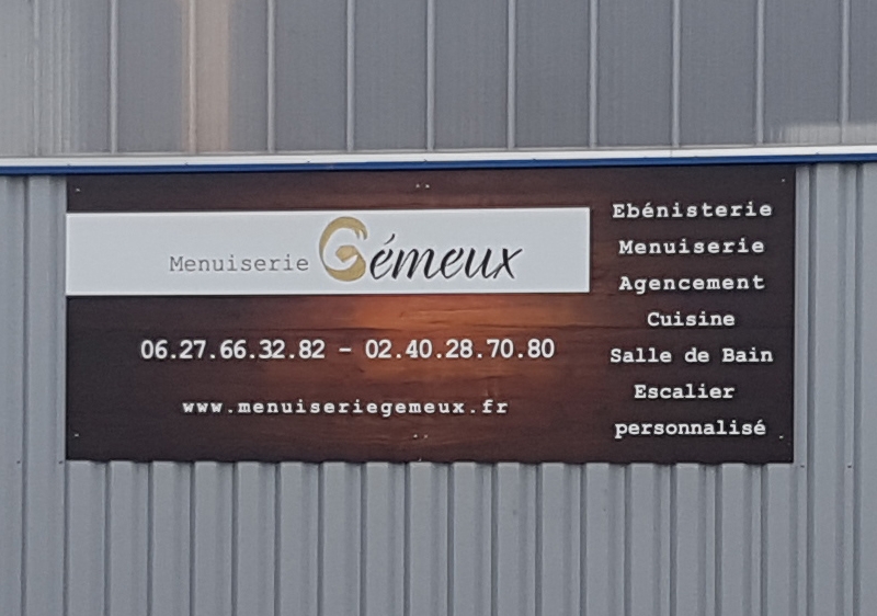 Enseigne menuiserie Gemeux